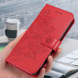 Откидной чехол для Samsung Galaxy A54 5G, Mandala Flower, красный