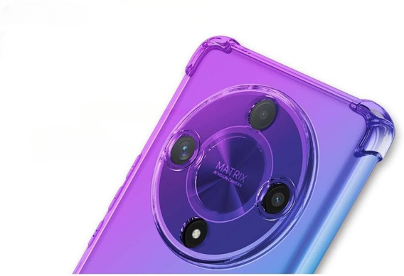Чохол для Honor Magic 6 Lite 5G, Gradient Dropproof, Фіолетовий / синій