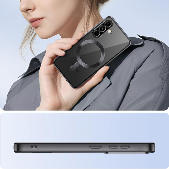 Чохол для Samsung Galaxy A26, Electro MagSafe, чорний + Скло на екран
