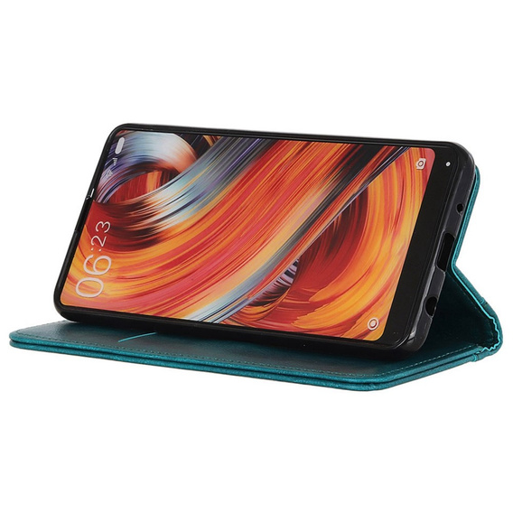 Флип-кейс для Xiaomi Poco F6 Pro, Split Leather, зелёный
