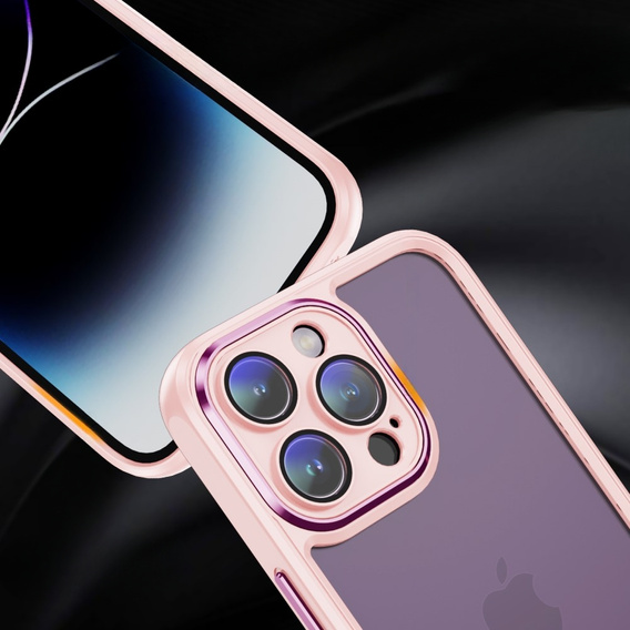 Чохол для iPhone 15 Pro, ERBORD Impact Guard, рожевий