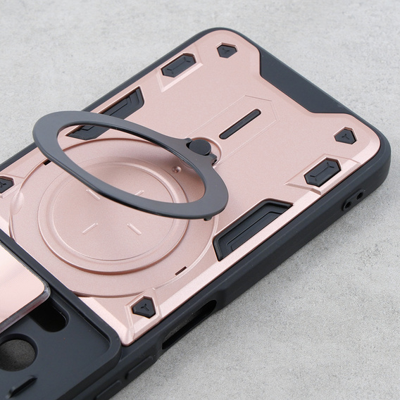 Бронированный чехол для Infinix Note 12 Pro 4G / Note 12 2023, CamShield Slide, розовый rose gold