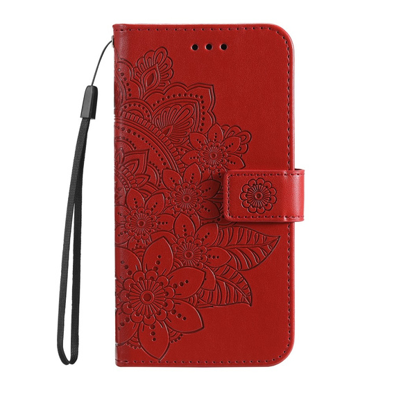 Откидной чехол для Samsung Galaxy A13 4G, Mandala Flower, красный
