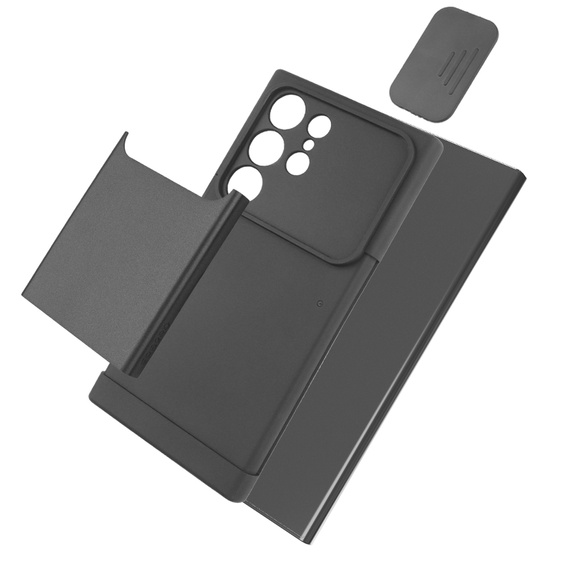 Чехол до Samsung Galaxy S24 Ultra, ERBORD MagProtect Slide Camera, чёрный