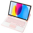 Чехол + клавиатура iPad 10.9 2022 10 Gen, TouchPad Pen Slot, розовый rose gold