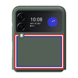 Чохол PC Flip Case Для Samsung Galaxy Z Flip3 5g, Pattern, Green