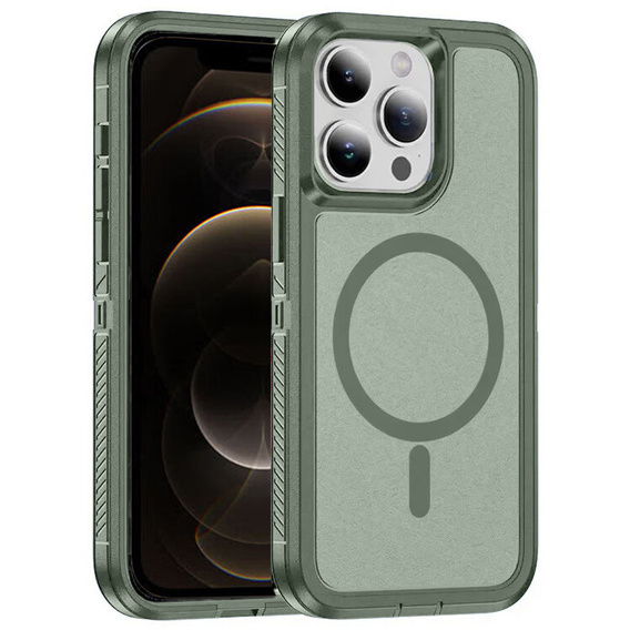 Чохол з рамкою для iPhone 12/12 Pro, для MagSafe, зелений