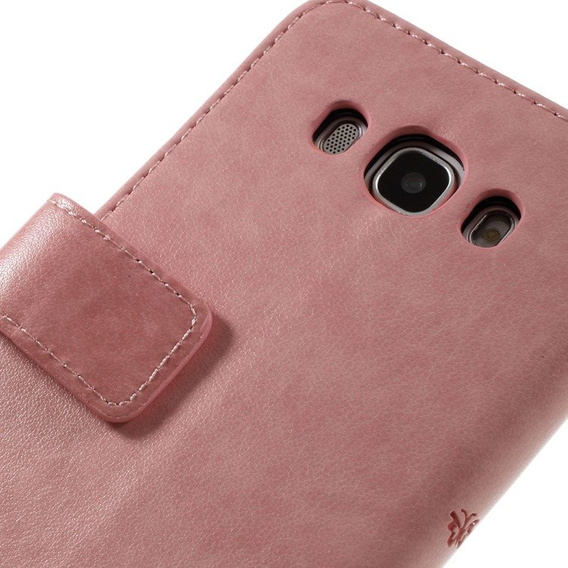 Откидной чехол для Samsung Galaxy J5 2016, Butterfly, розовый