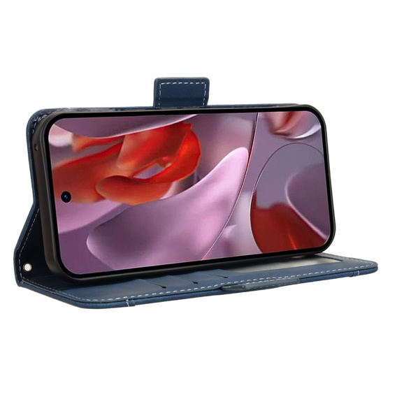 Футляр з клапаном для Google Pixel 9A, Card Slot, темно-синій
