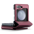 CASE фліп-чохол для Samsung Galaxy Z Flip5 5G, Litchi Wallet, червоний