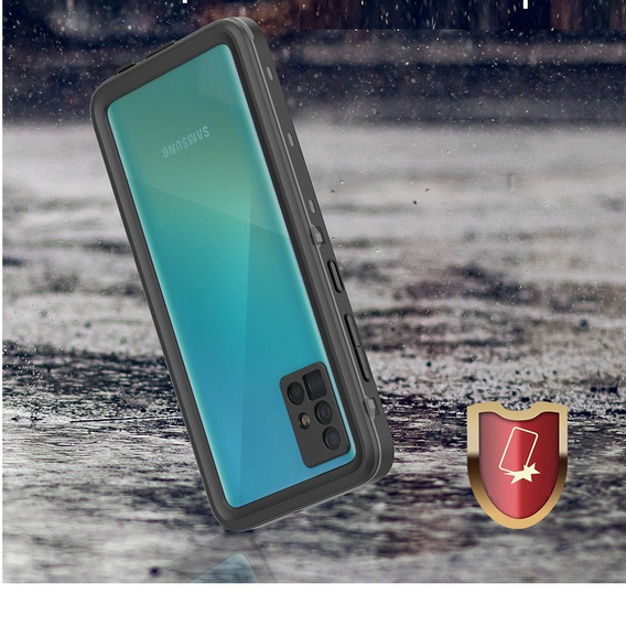 Водонепроникний чохол IP68 для Samsung Galaxy A51 4G, Redpepper, чорний