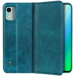 Чoхол до Nokia C12, Wallet Litchi Leather, зелений