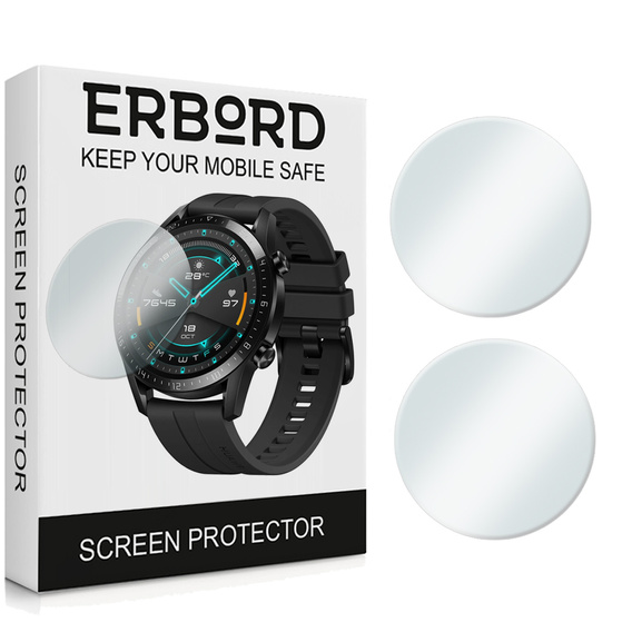 Захисне скло 2х Erbord для дисплею смарт годинника Huawei Watch GT 2 46mm