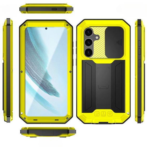 Бронированный чехол для Samsung Galaxy S25+ Plus, R-JUST, жёлтый