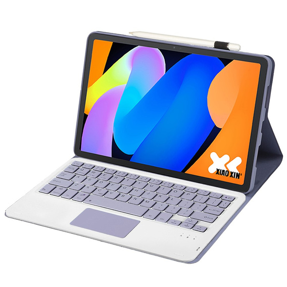 Чохол-клавіатура з сенсорною панеллю Bluetooth для Lenovo Idea Tab 11" 2025 TB336FU TB336ZU, фіолетовий