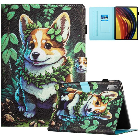 Чехол до Lenovo Tab P11 Gen 2, corgi dog