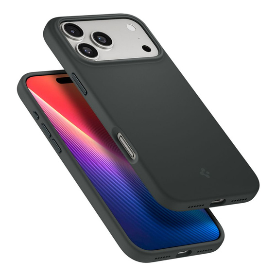 Чохол Spigen для iPhone 17 Pro, Silicone Fit MagSafe, Abyss Green