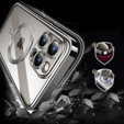 Чохол для iPhone 15 Pro, Privacy Dual Glass, для MagSafe, сріблястий