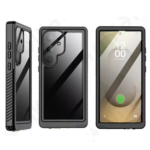 Водонепроницаемый чехол IP68 для Samsung Galaxy S25 Ultra, чёрный