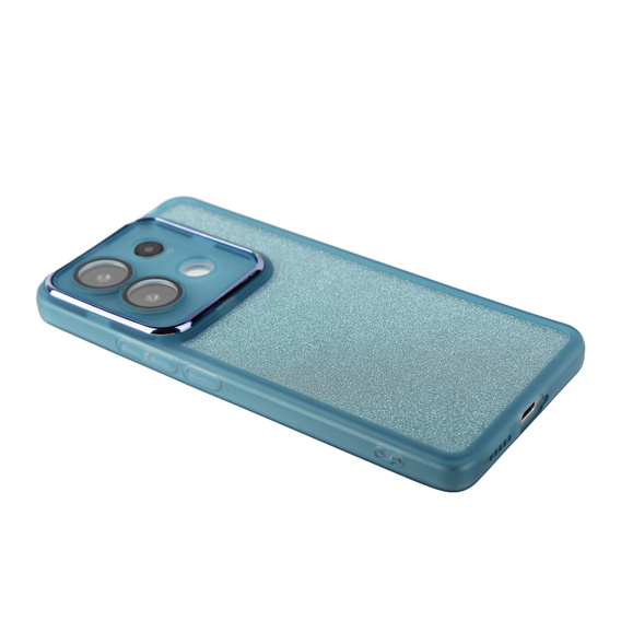 Чохол для Xiaomi Redmi Note 13 5G, Glittery Powder, м'яти + загартоване скло 9H