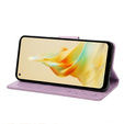 Чохол-книжка для Oppo Reno8 T 4G, Mandala Flower, фіолетовий