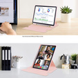 Чехол клавиатура для Samsung Galaxy Tab S6 Lite 2024 / 2022 / 2020, Rotary 360° Leather, розовый rose gold