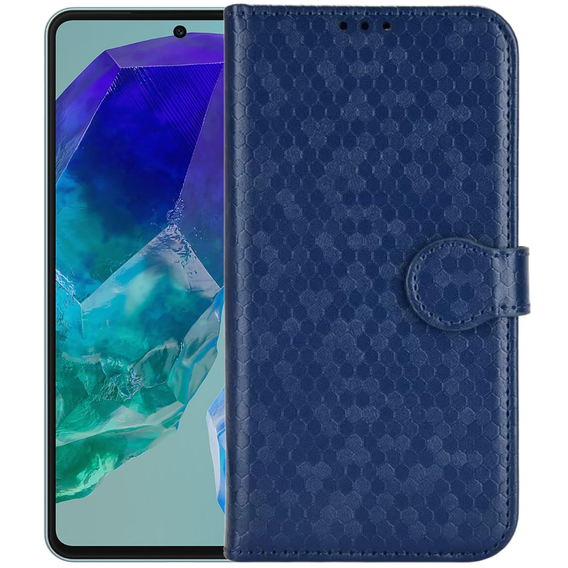 Флип-кейс для Samsung Galaxy M55 5G, Wallet Rhombus, чёрный