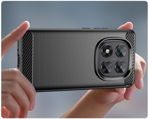 Чoхол до Xiaomi Redmi Note 14 Pro, Carbon, чорний