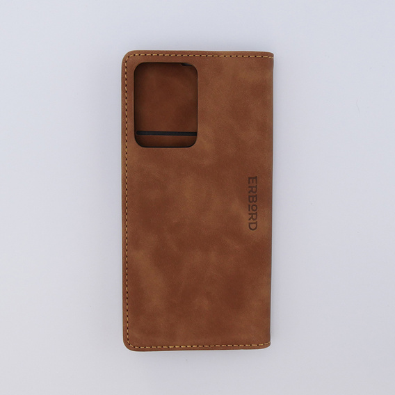 Чохол для Xiaomi Redmi Note 12 5G / Poco X5 5G, ERBORD Vintage, гаманець з клапаном, коричневий