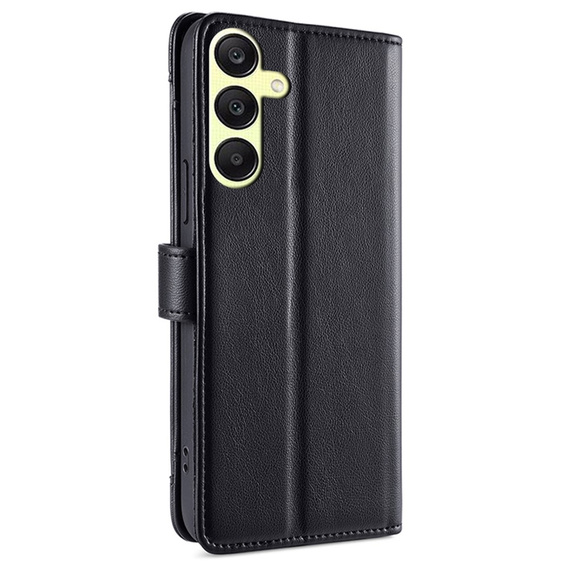 Откидной чехол для Samsung Galaxy A25 5G, Wallet Zipper Pocket, чёрный