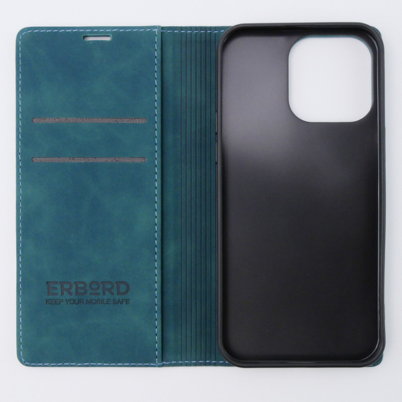 Чохол для iPhone 15 Pro Max, ERBORD Vintage, гаманець з клапаном, м'яти
