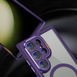 Чохол для Samsung Galaxy S23 Ultra, ERBORD Impact Guard, MagSafe, темно-фіолетовий