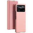 Чехол до Xiaomi Poco X4 Pro 5G, Clear View, розовый rose gold