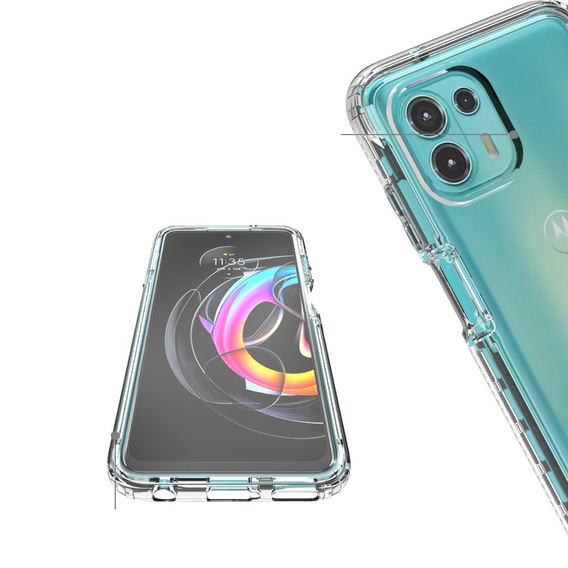 Чехол Shockproof до Motorola Edge 20 Lite, without screen protector, прозрачный
