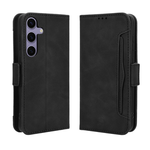 Футляр з клапаном для Samsung Galaxy S25 FE, Card Slot, чорний