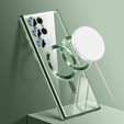 Чехол до Samsung Galaxy S23 Ultra, MagSafe Hybrid, зелёный