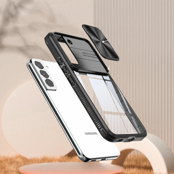 Чехол до Samsung Galaxy S21 FE, Slide Camera, чёрный