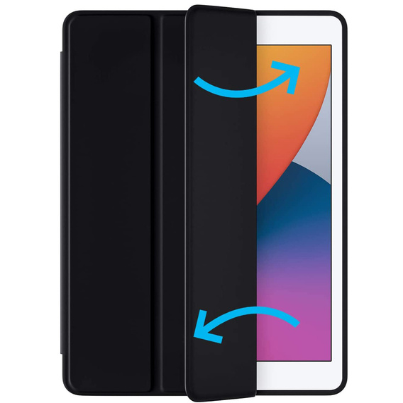 Чехол для iPad 7/8 10.2 2019/2020/2021, Tri-Fold case pen slot, Black