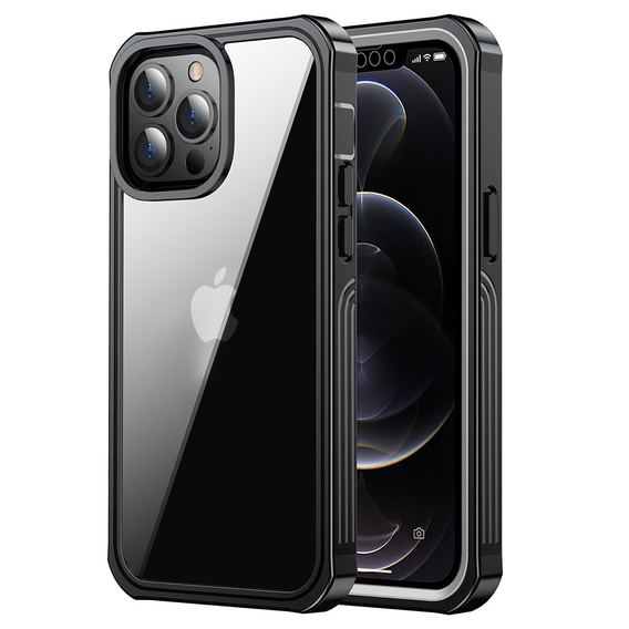 Чoхол Shockproof до iPhone 13 Pro Max, із захисним екраном, м'яти