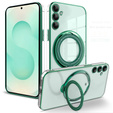 Магнитный чехол для Samsung Galaxy S25+ Plus, для MagSafe, зелёный