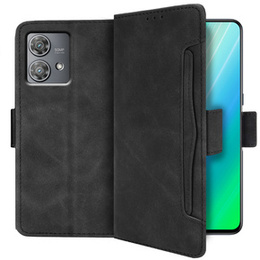 Футляр з клапаном для Motorola Edge 40 Neo, Card Slot, чорний