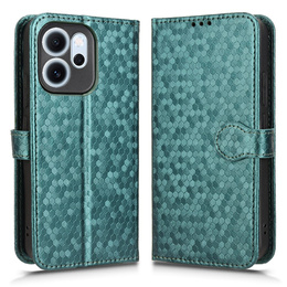Чохол-накладка для Oppo Reno 14F, Wallet Rhombus, зелений