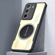 Чохол для Realme 14X / Realme C75, з магнітною пластиною, прозорий / чорний