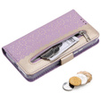 Чохол-кришка для Samsung Galaxy S22+ Plus 5G, Wallet Pocket Zipper Lace, фіолетовий