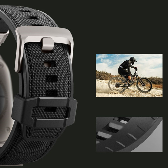 Ремінець SPIGEN для Apple Watch 1/2/3/4/5/6/7/8/SE/Ultra 42/44/45/49MM, Durapro Armor, чорний