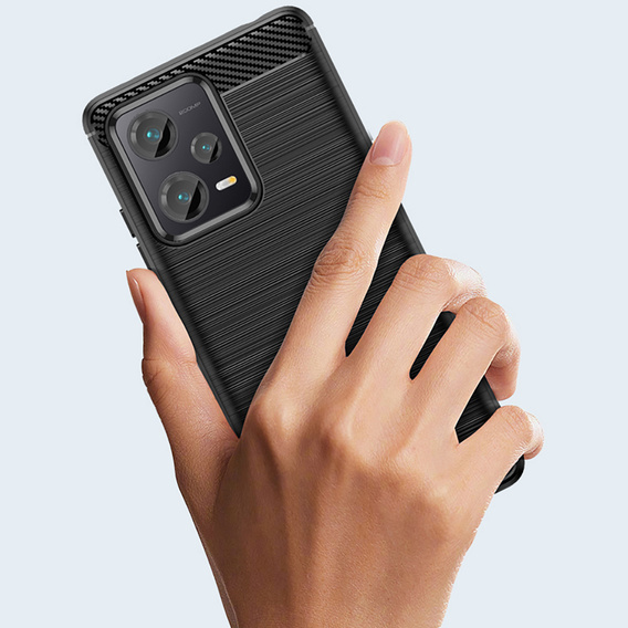 Чехол до Xiaomi Poco X5 Pro 5G, Carbon, чёрный