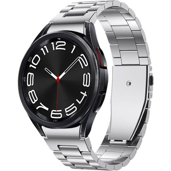 Ремешок-браслет для Samsung Galaxy Watch 4/5/6 40/42/43/44/45/46/47 мм, серебристый