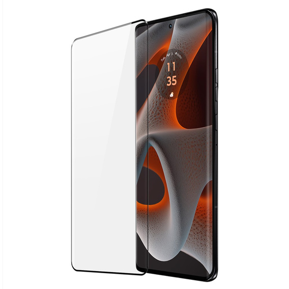 Закаленное стекло для Motorola Edge 50 Pro 5G, Dux Ducis на весь экран, чёрная рама