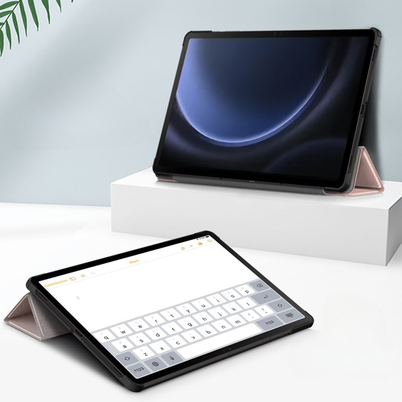 Чохол для Samsung Galaxy Tab S9 FE+ Plus, Smartcase з місцем для стилуса, рожевий rose gold