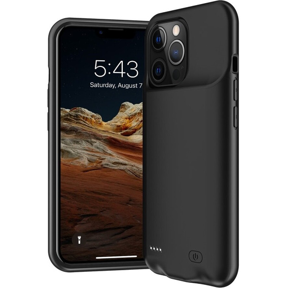 Чехол с батареей 7000mAh до iPhone 13 Pro Max, чёрный